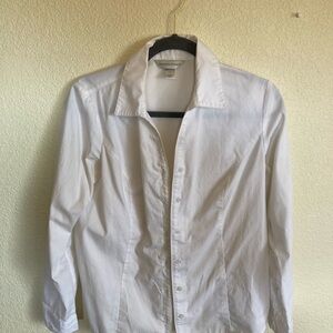 White Button-Up Blouse